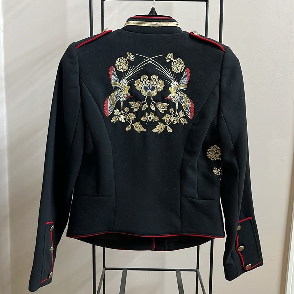 NWT Zara military embroidered  jacket